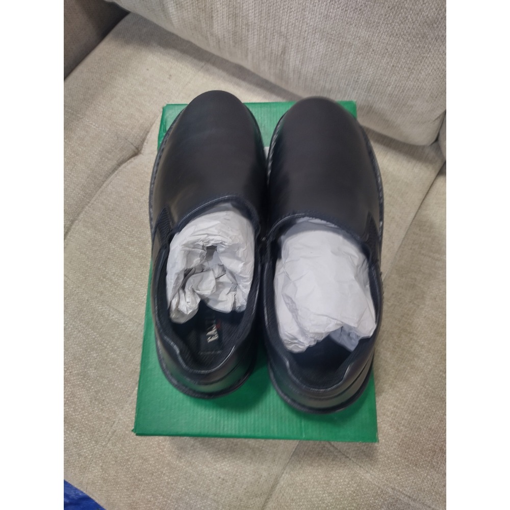 Eastland Newport Mens 11 Wide Black Leather Slip On Loafers Shoes 7181W - Picture 4 of 7